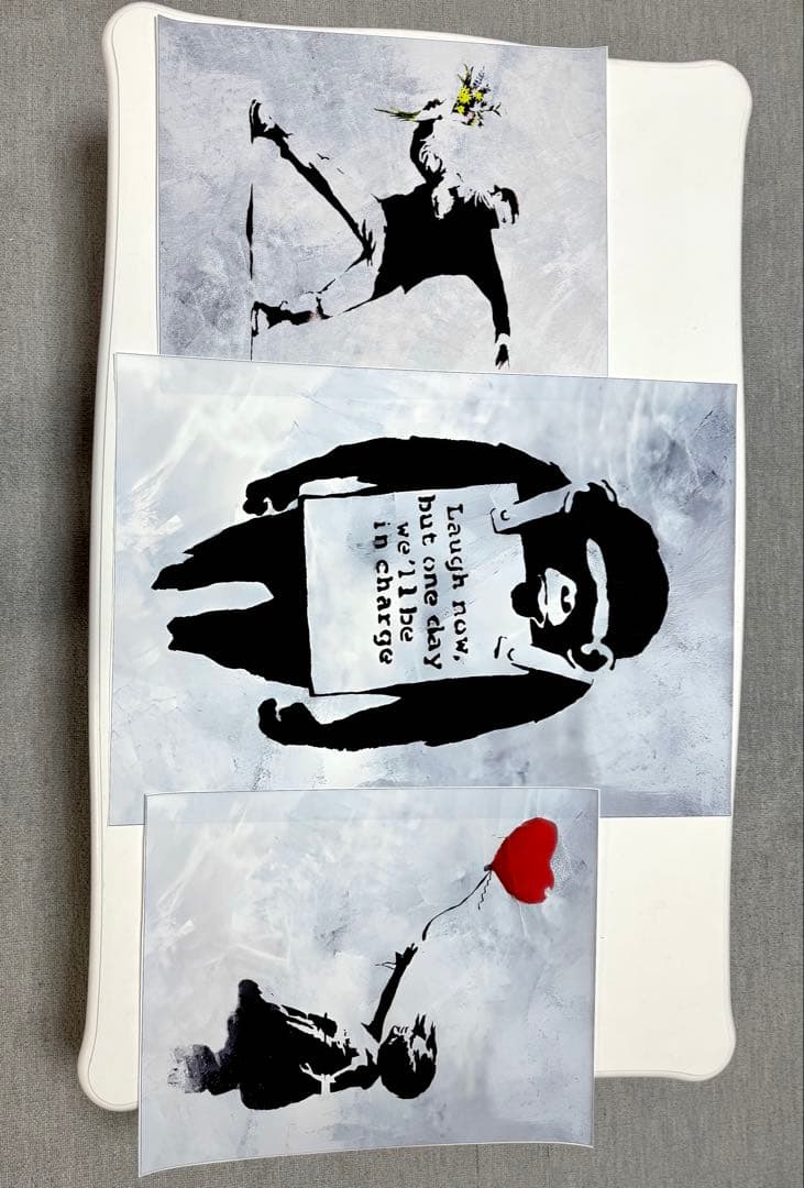 No.244♡半額祭♡キャンバスアート　ストリートアートポスター　バンクシー