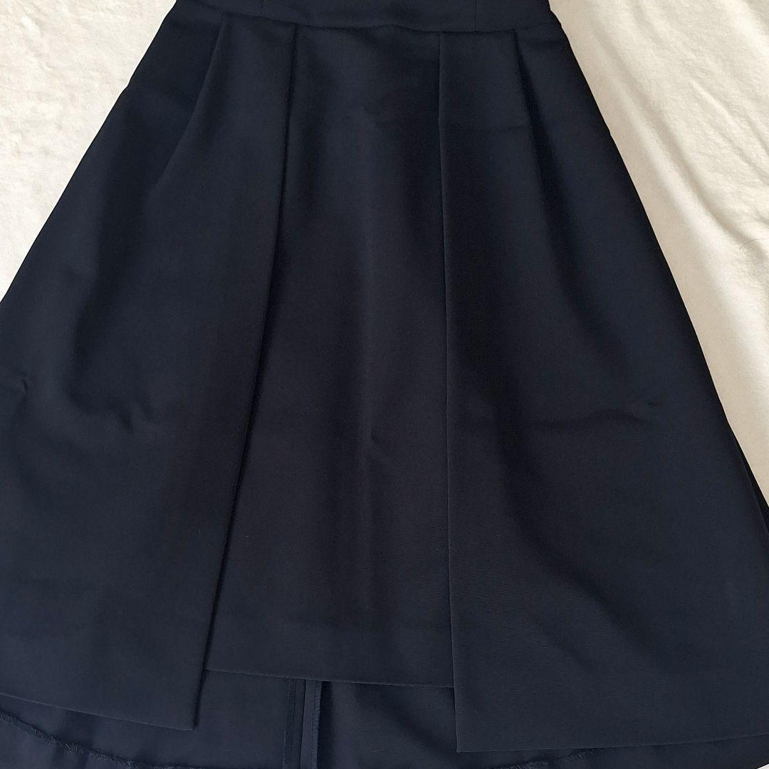 フォクシーニューヨーク スカート タキシードスカート 濃紺 ネイビー 38