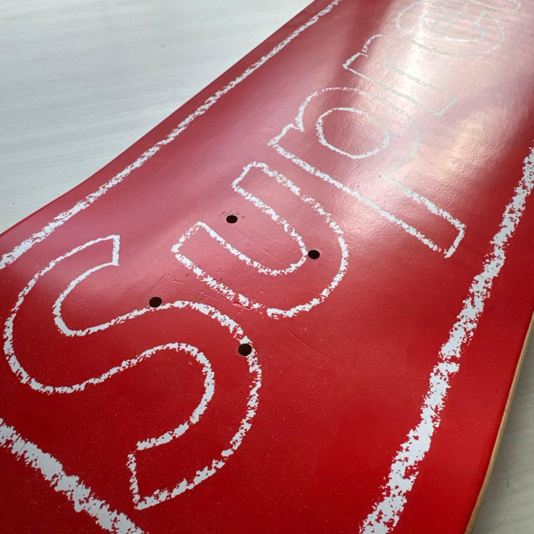 Supreme レッド スケートボード Wooden Famous
