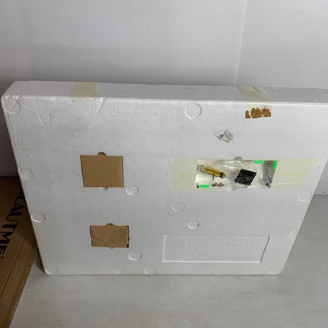 BEAUTME 大型女優ミラー 化粧鏡 3色ライトモード 明るさ調整 LED