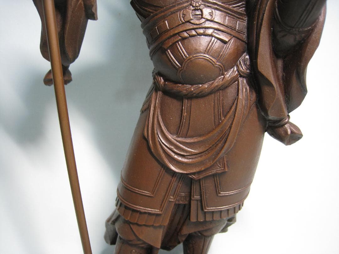 ブロンズ製【毘沙門天立像 】京仏師今来田圓篁作　国宝運慶作毘沙門天立像写し　守護