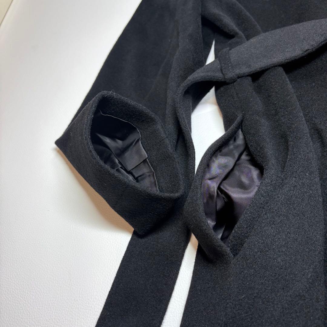 エムプルミエ カシミヤ100% ベルテッドロングコート