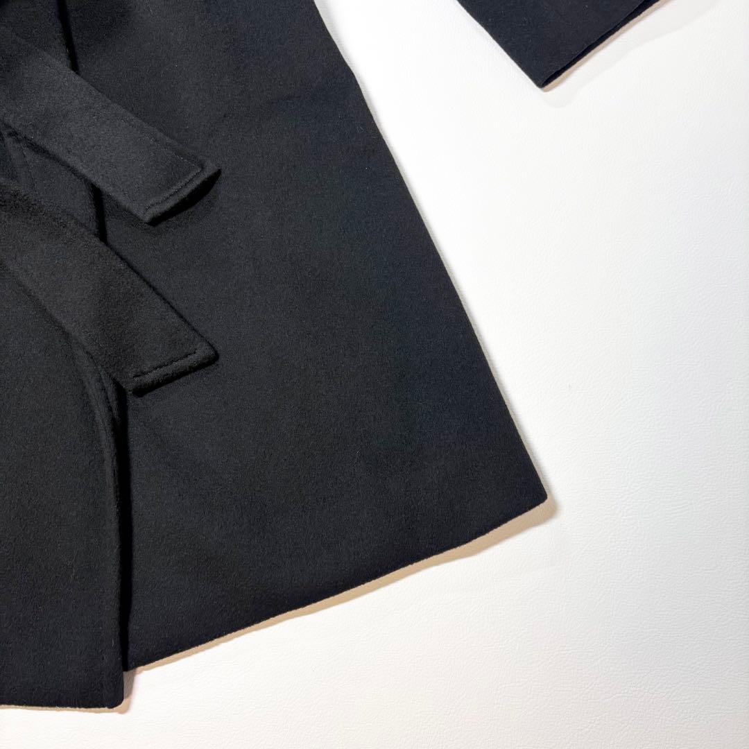 エムプルミエ カシミヤ100% ベルテッドロングコート