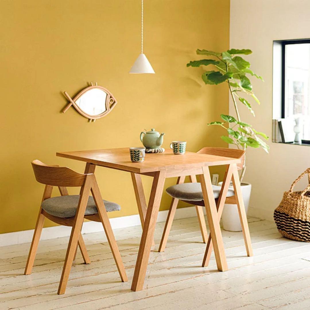 【送料込】unico ELEMT ダイニングテーブル ブラウン 美品