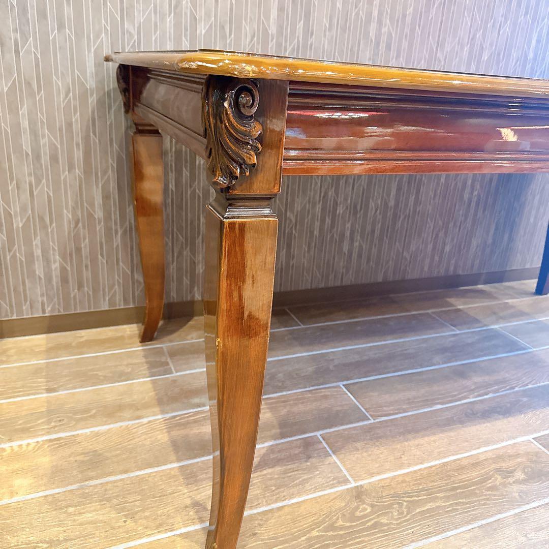 イタリア ダイニングテーブル 象嵌細工 エレガント クラシック ヨーロピアン