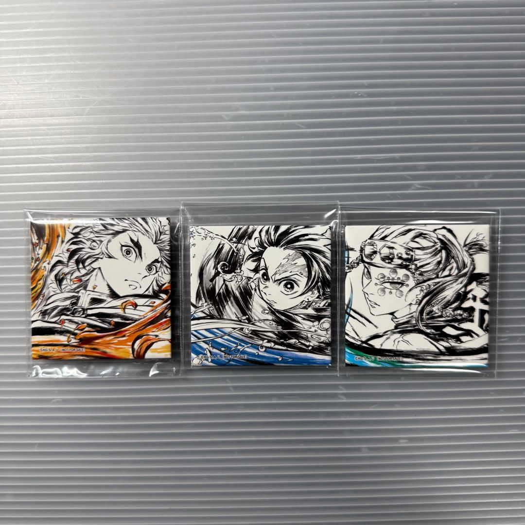 ジャンプフェスタ 2026 限定 鬼滅の刃 特典 スクエア缶バッジ 3種セット