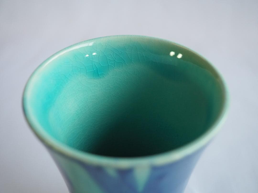 16代永樂善五郎造(即全)『澗水花入（かんすいはないれ）』 (共箱)　千家十職