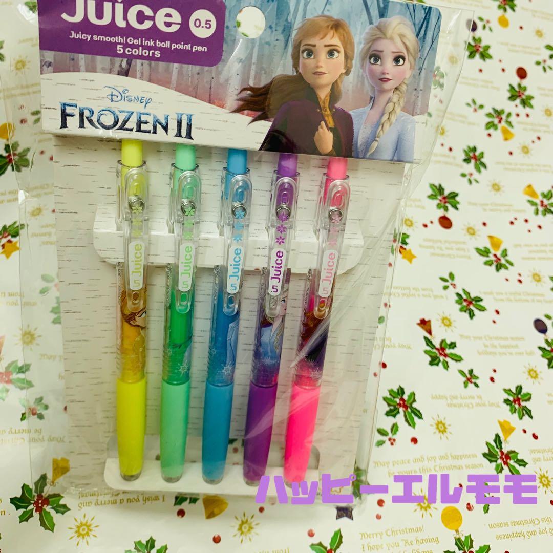 ディズニー　ボールペン　アナ雪　アナエルサ　カラー　新品