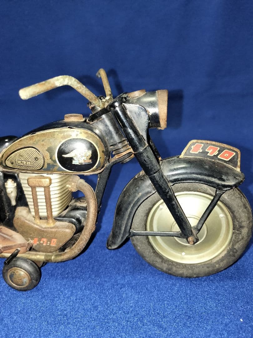 ブリキの玩具　萬代屋　カワサキメグロ　MEGURO　バイク　オートバイ　箱無