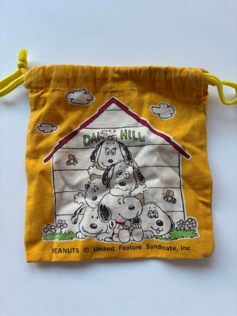 デイジーヒルパピーズ　ファミリア　巾着　平成　当時　スヌーピー　兄弟　ポーチ