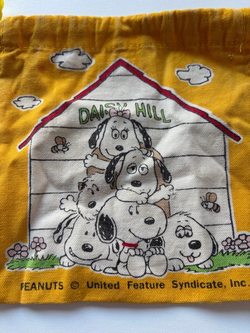 デイジーヒルパピーズ　ファミリア　巾着　平成　当時　スヌーピー　兄弟　ポーチ