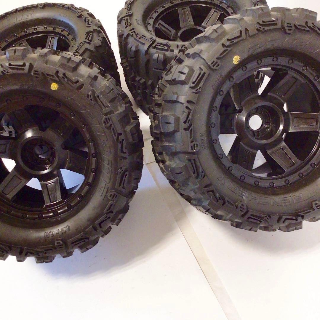 ④ラジコンタイヤ　TRENCHER X #1184 中古　４本セット