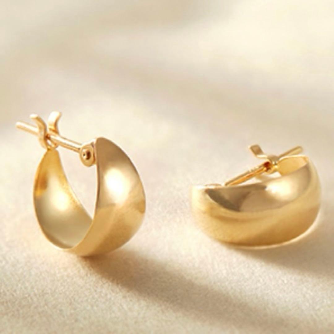 【現行品】 ジュエリー ツツミ TSUTSUMI 18K 18金 フープピアス