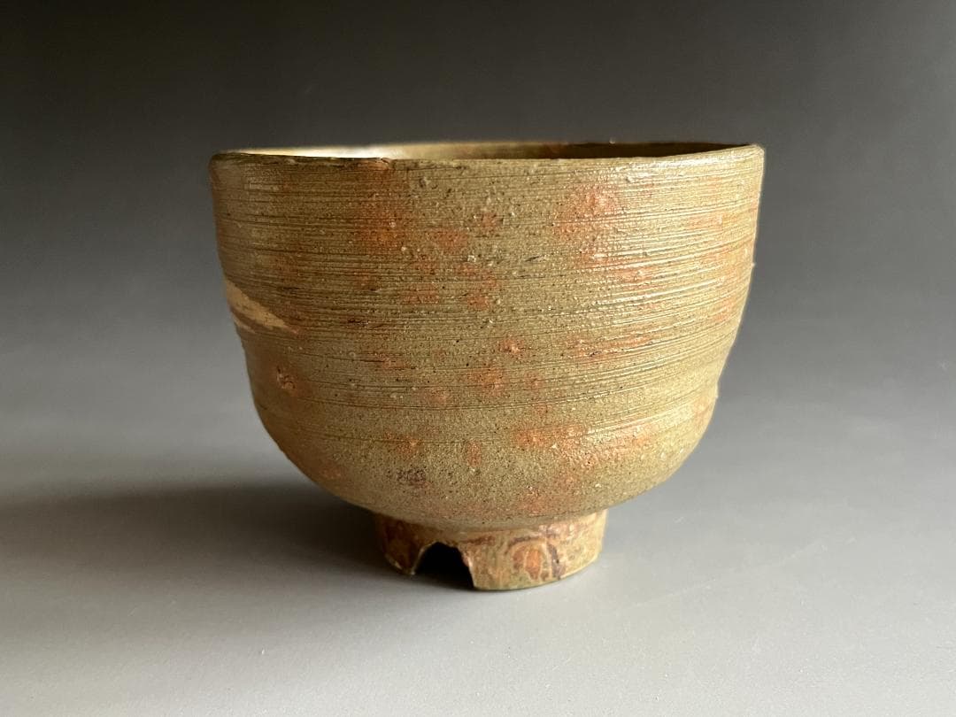 11代　長岡空権　楽山焼　茶碗　而妙斎書付　銘：松風　茶道具　表千家