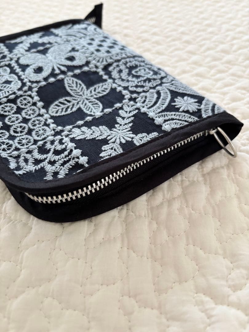 ハンドメイド マルチケース ミナペルホネン forest tile 通帳ケース