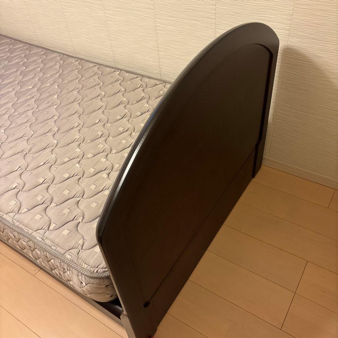 フランスベッド木製フレーム シングルベッド ・マットレスセット