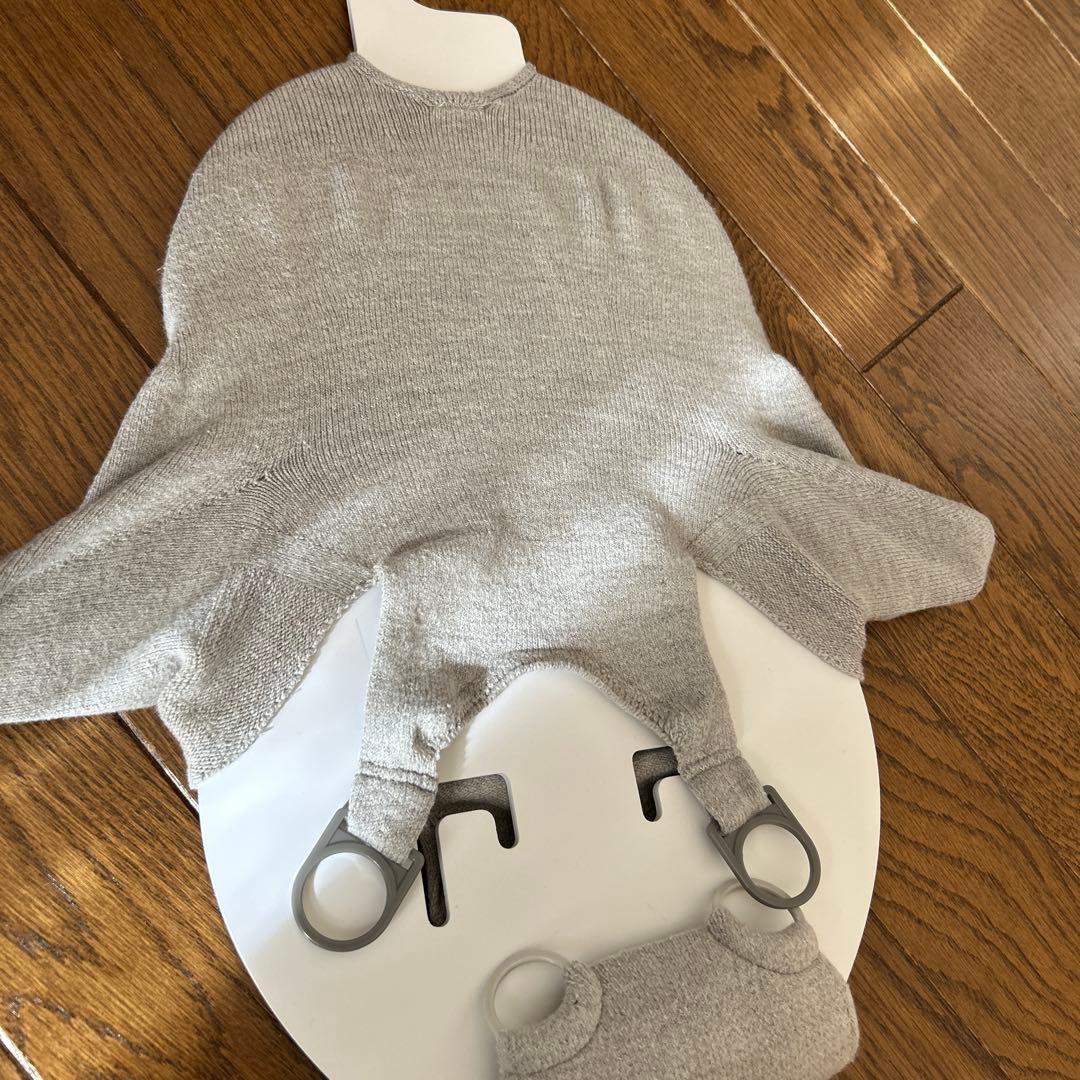 ラボット　オーガニックコットンニット　アースグレー　はに染め