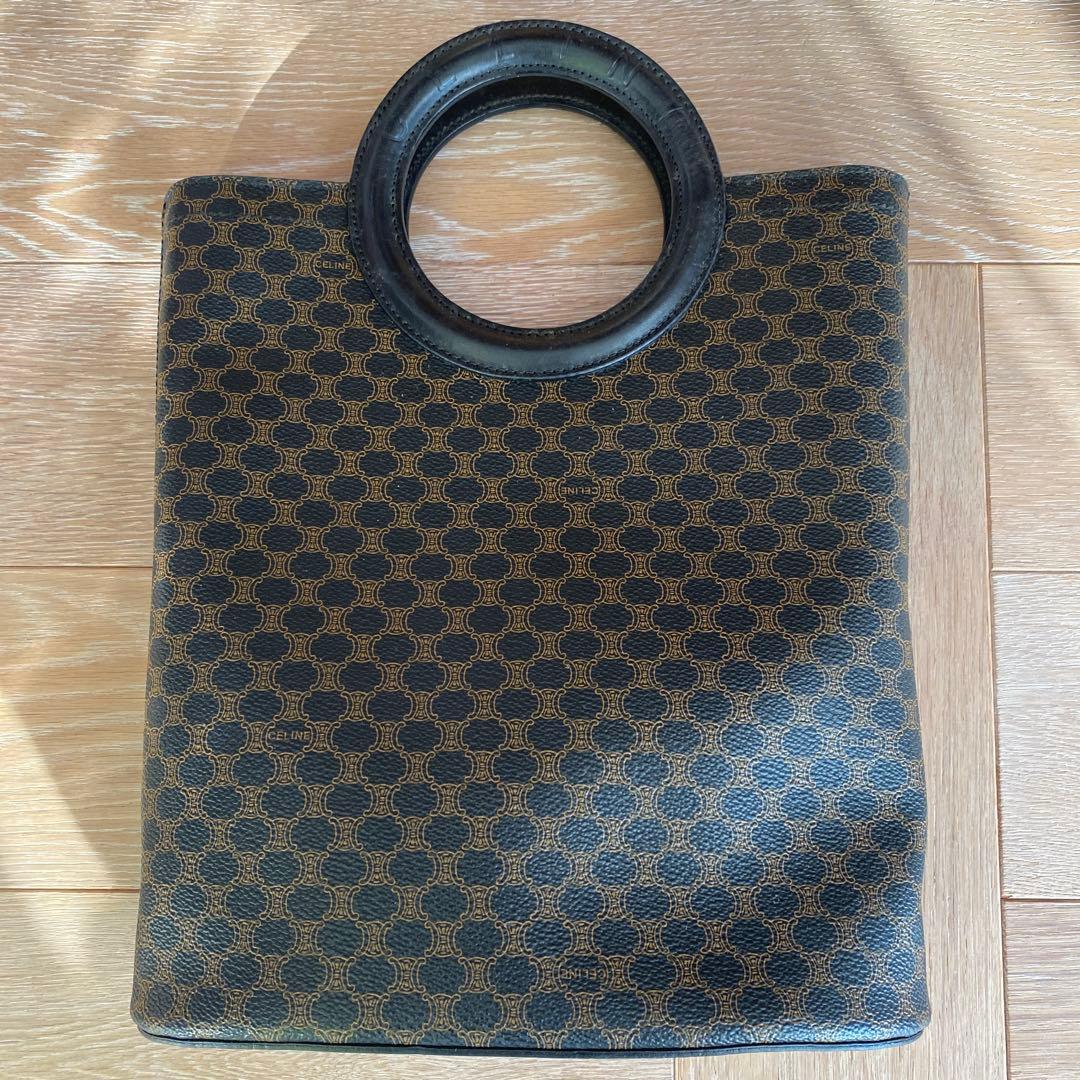 セリーヌ　ハンドバッグ ダークブラウン