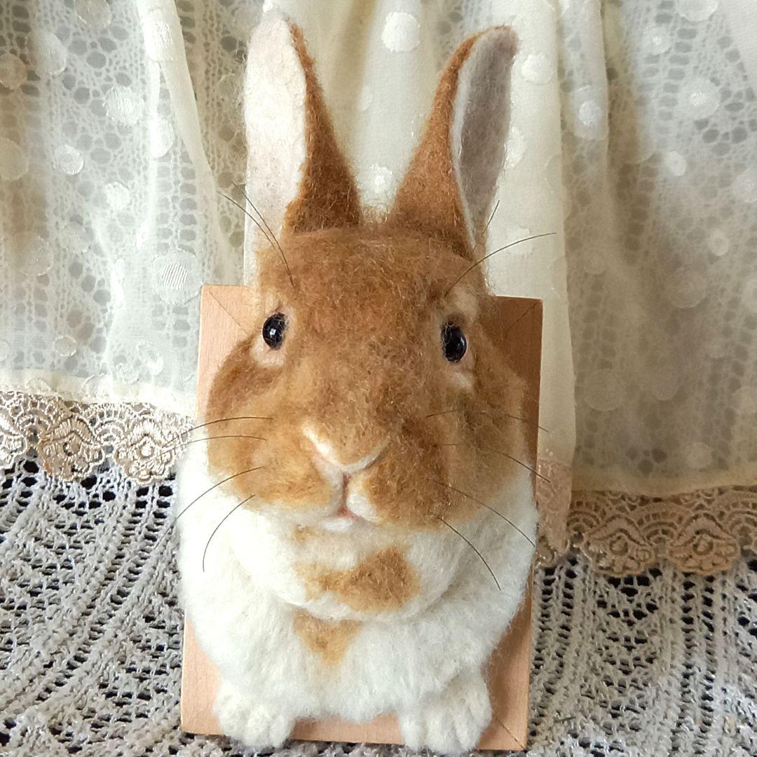 専用出品 うさぎフレーム うちのこ オーダーメイド 羊毛フェルト ハンドメイド