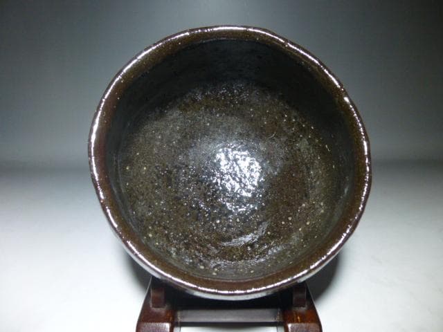 楽吉左衛門　三代　道入　黒茶碗／のんこう／表千家九代　了々斎極め箱／仕覆