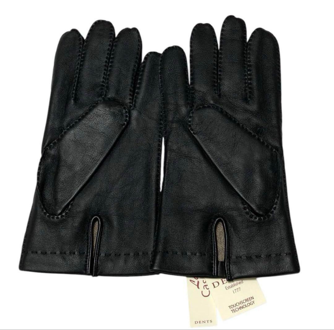 新品DENTSデンツ レザーグローブ L 手袋 カシミヤ