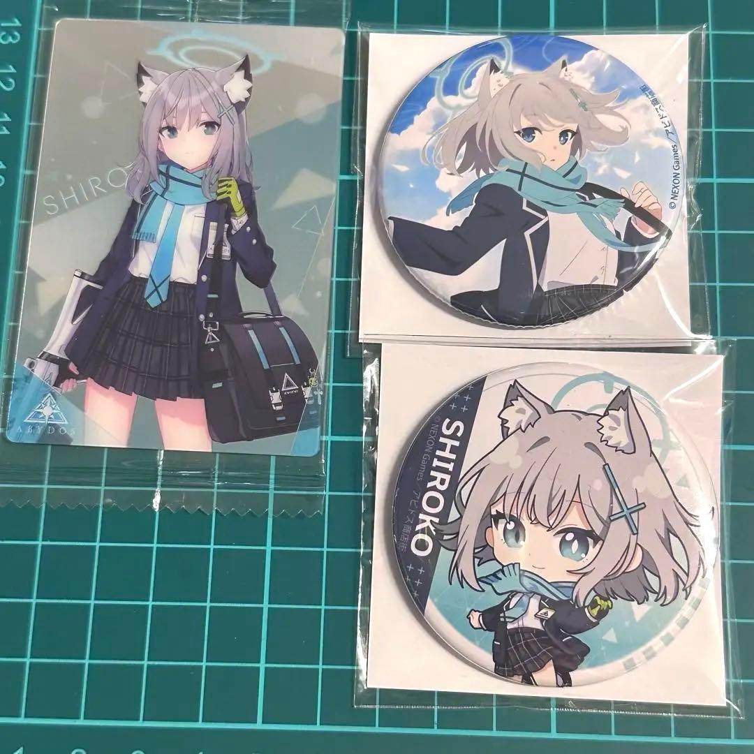 ブルーアーカイブ ブルアカ　ウエハースカード　くじメイト 缶バッジ 砂狼シロコ