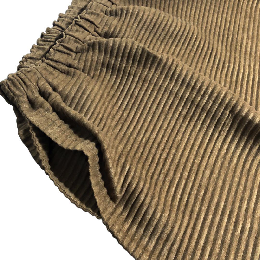 me ISSEY MIYAKE プリーツ サルエルパンツ ワイド カーキベージュ
