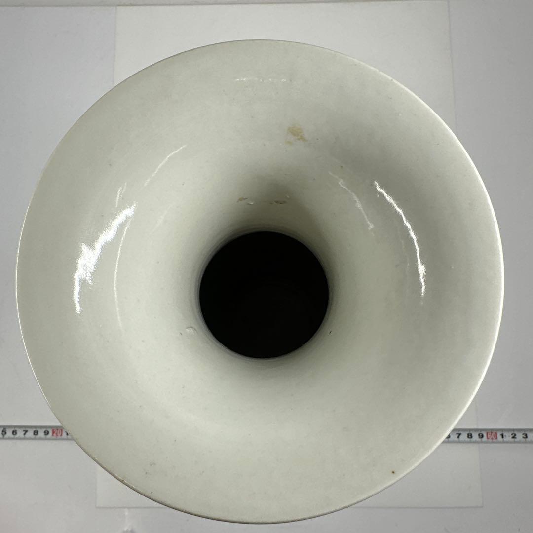 中国清時代　粉彩花鳥図花瓶　高さ35㎝　東Y7-0421②トヒコ