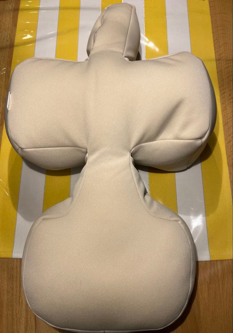 【カバー付】OneAid リラクッション ベージュ　サイズDM ブラウンカバー