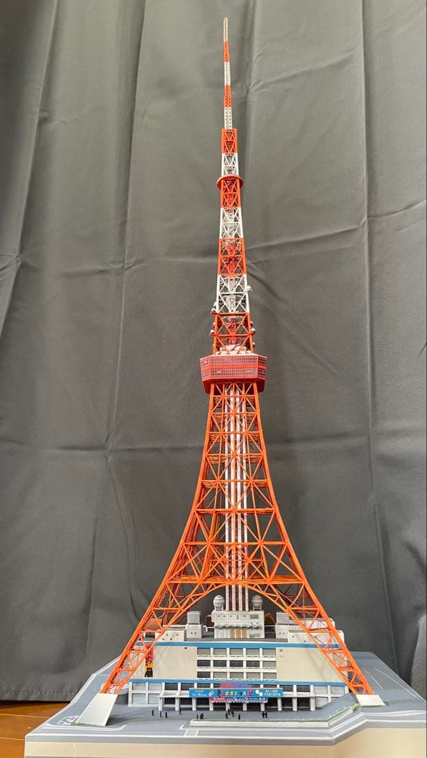 東京タワーペーパークラフト完成品1/500スケール