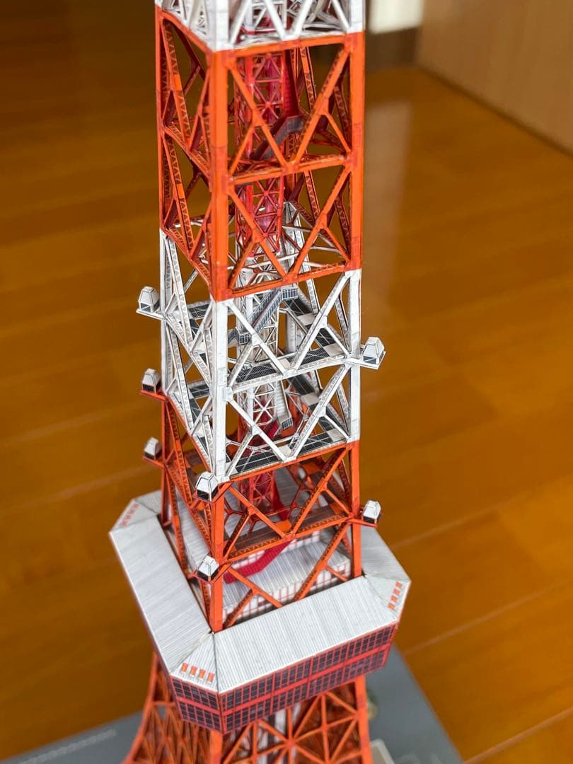東京タワーペーパークラフト完成品1/500スケール