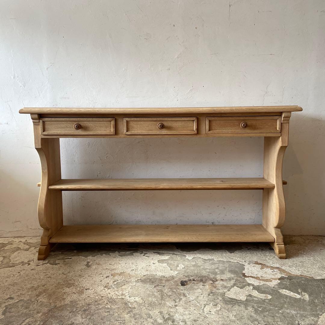 年末・年始SALE ビンテージ　ドロワーオープンカウンターコンソール　剥離