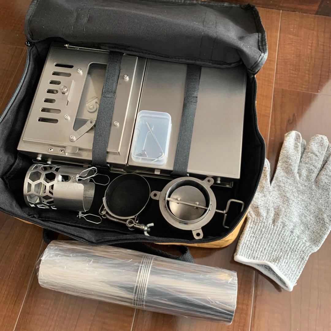 【新品】TOMOUNT チタンストーブ　薪ストーブ　軽量コンパクト