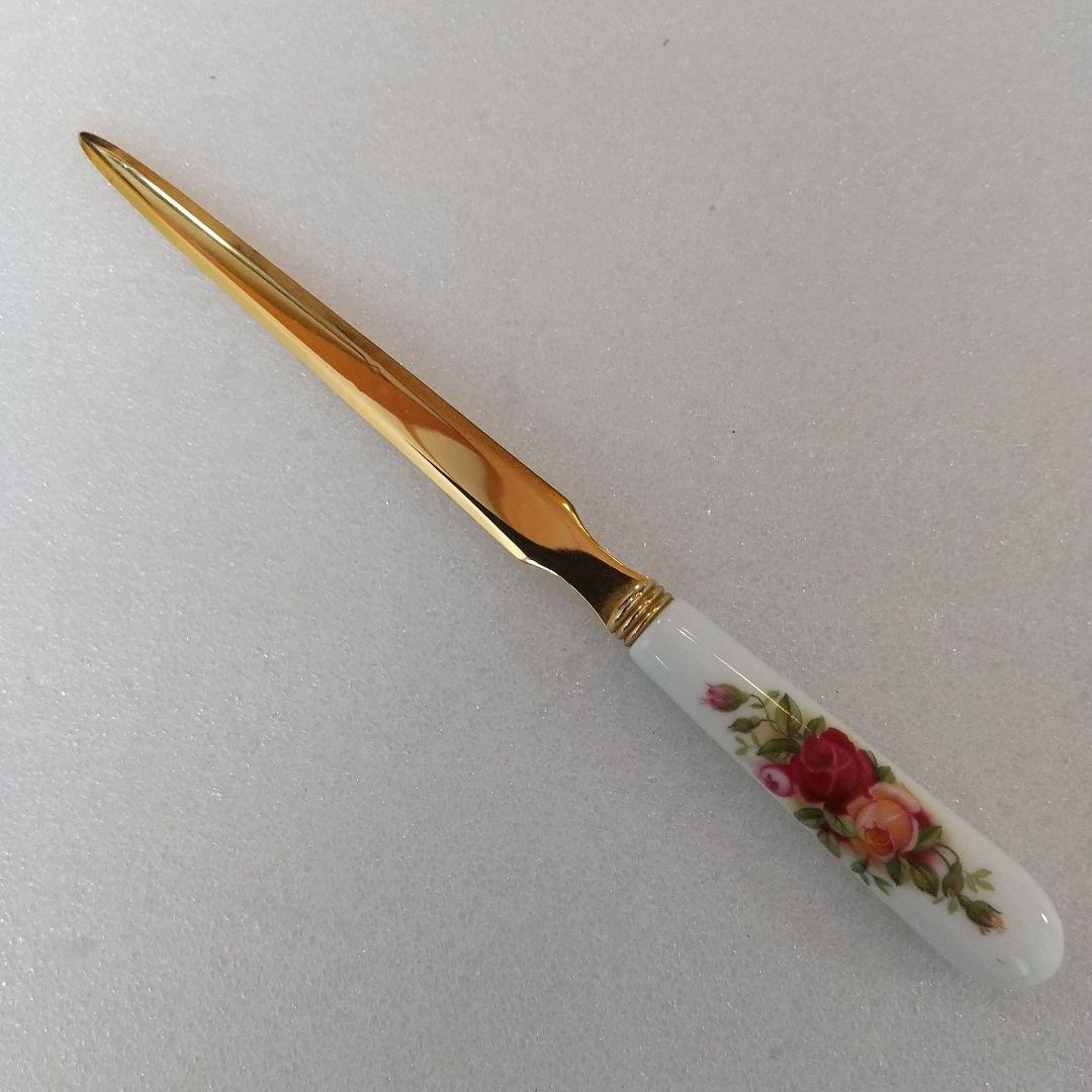 【売約済み】英国製 オールドカントリーローズ レターオープナー ペーパーナイフ