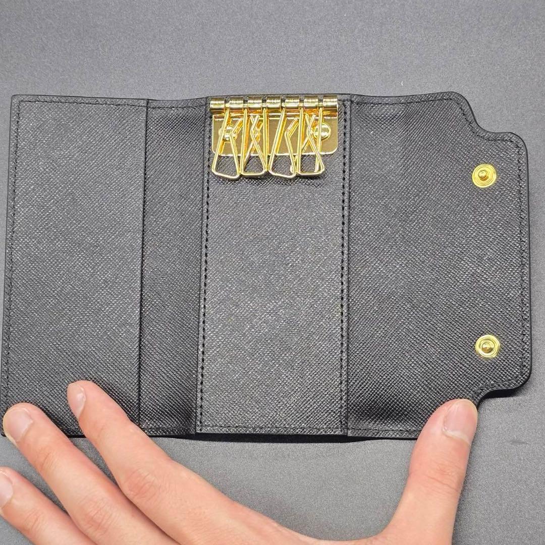 【新品】MARNI マルニ キーケース 6連 バイカラー レザー ブラック