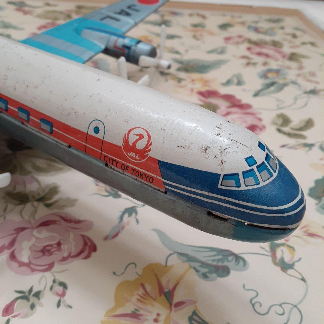 日本航空　DC7 ブリキの飛行機