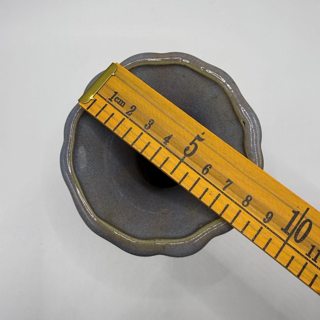 L108 磁器窯変掛紅花口孔雀花瓶 アンティーク