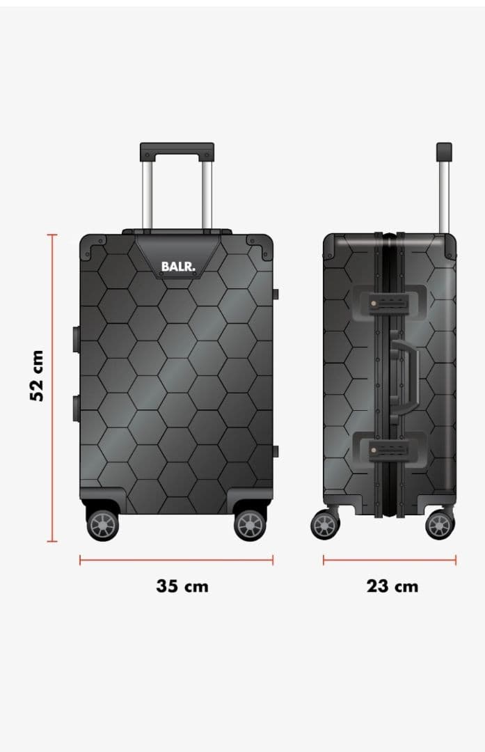 マーブル商品 BALR. ボーラー ブラック キャリーケース Sサイズ