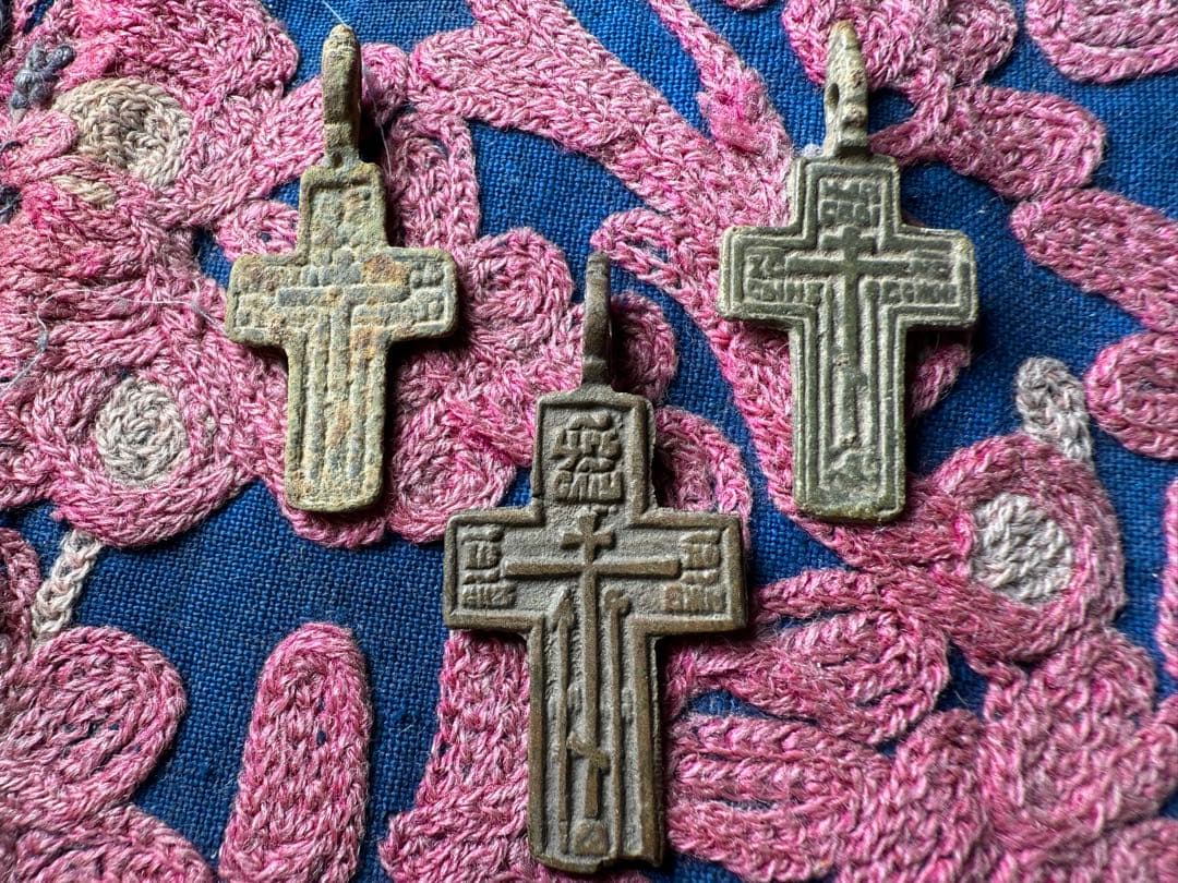 アンティーク　ロシア帝国18世紀以前　正教会八端十字