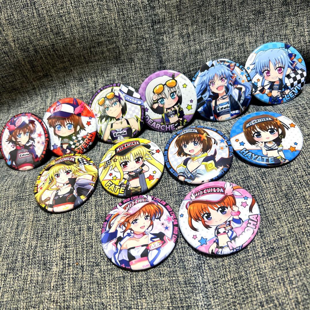 リリカルなのは　スピードくじ　缶バッジ　全12種コンプリートセット　ロフト