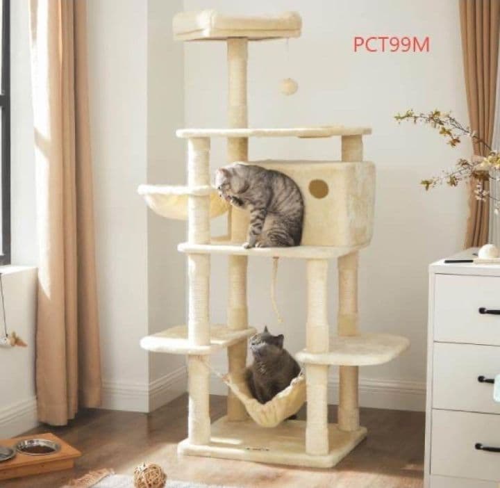 大型サイズ　キャットタワー　爪とぎ柱 大型猫 運動不足対応 多頭飼い