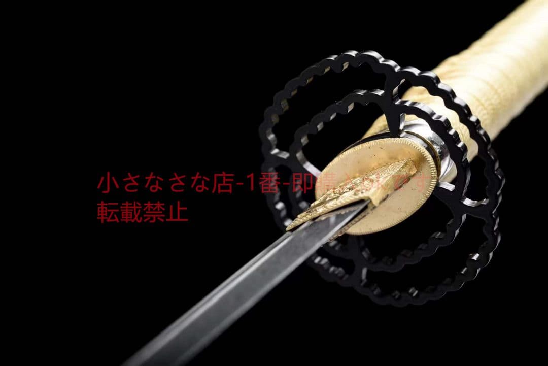 模様鋼小烏丸『滴金鞘小烏丸』古兵器 武具　刀装具　日本刀　模造刀 居合刀
