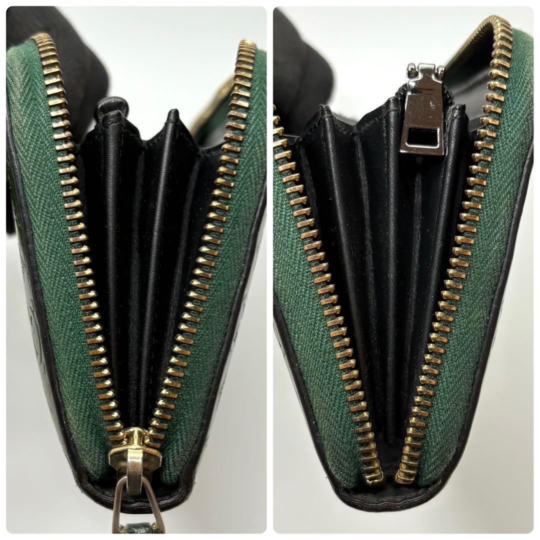 GUCCI グッチ　長財布　ラウンドファスナー　GG アニマリエ　ビー