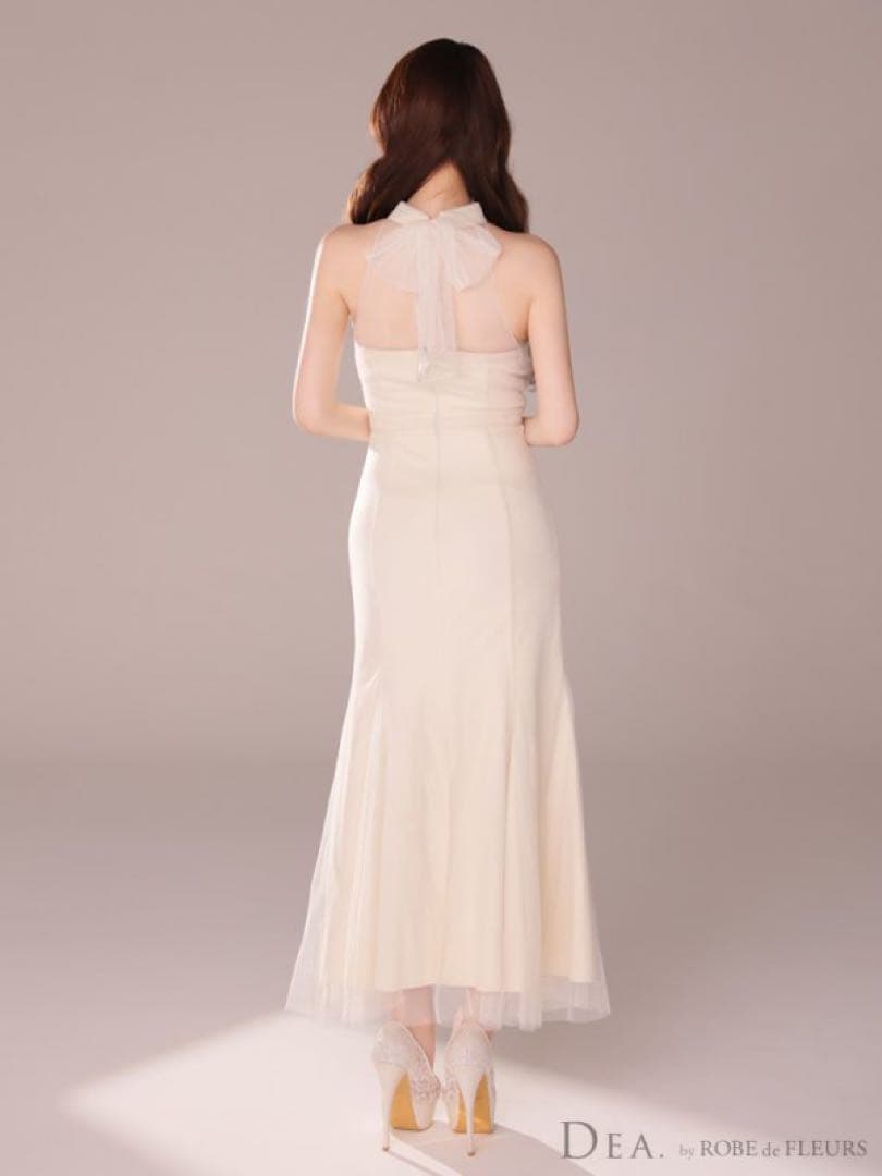 ディア　ローブドフルールロングドレスマーメイドクリスマスホルターネックシースルー