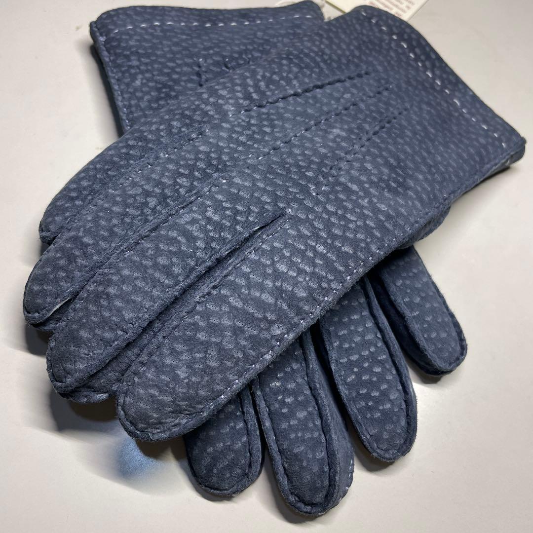 MEROLA カピバラ革 ネイビー（紺色）ライニング：ラパン（うさぎ毛）サイズ８