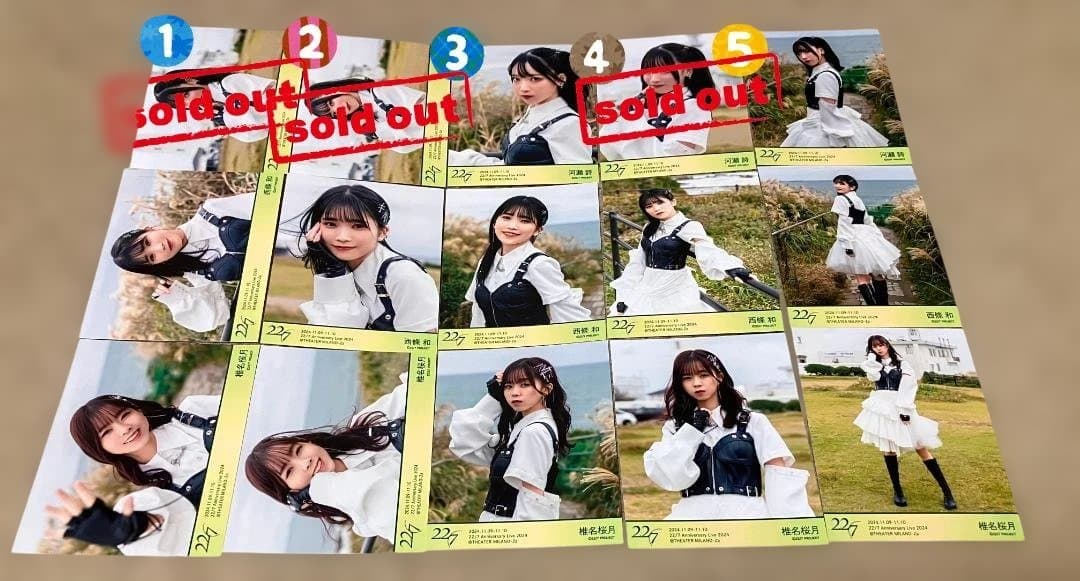 ナナニジ　22/7　14th衣装　ブロマイド　バラ売り