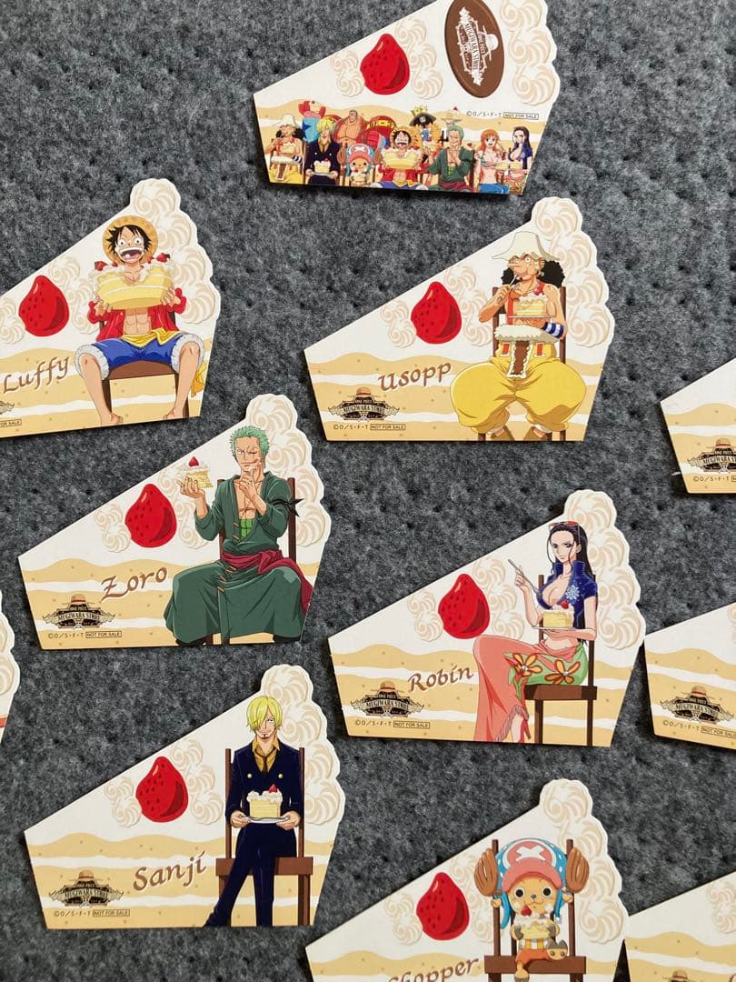 ワンピース 麦わらストア フェア特典　ホールケーキしおり フルコンプ