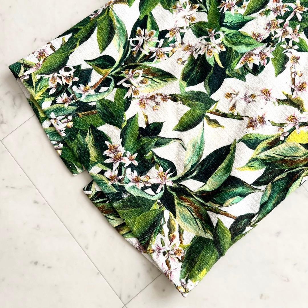 DOLCE&GABBANA フローラル ボタニカル ミディタイトスカート 40