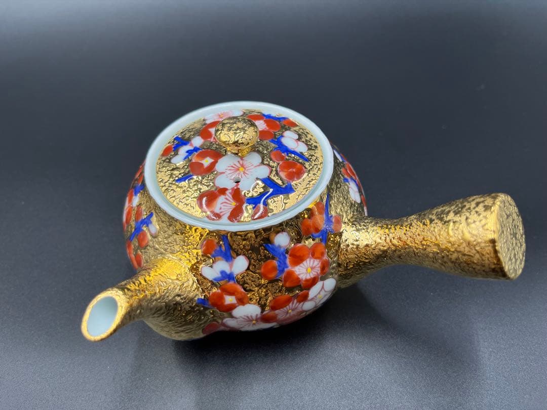 有田焼　金龍窯　伝統工芸師　江口天童　金彩　煎茶セット　煎茶道具　箱付き