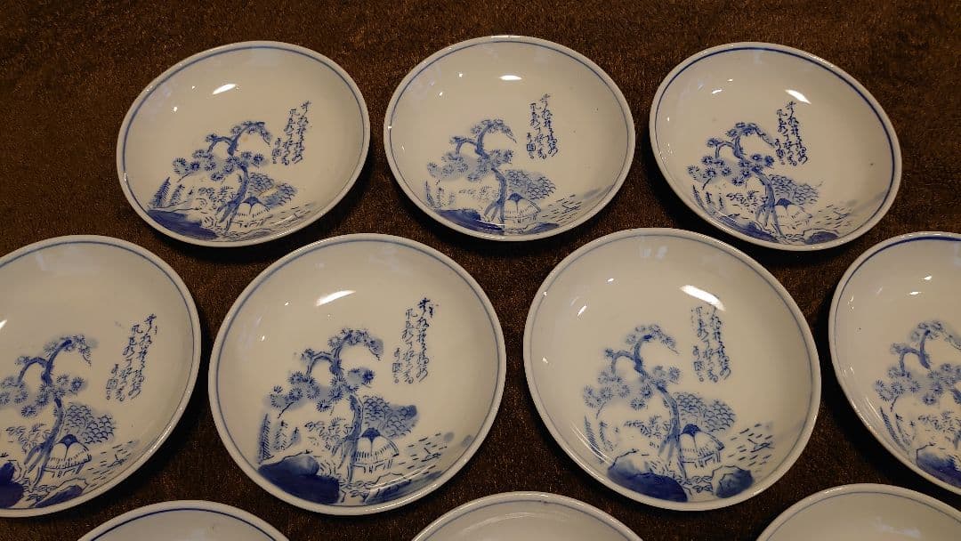 古伊万里　伊万里　染付　豆皿　菓子皿 １０客